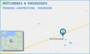 PORADNIA LOGOPEDYCZNA - PRZYCHODNIA W KORZENIEWIE - KORZENIEW 116,  KORZENIEW