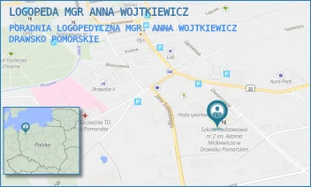 PORADNIA LOGOPEDYCZNA MGR. ANNA WOJTKIEWICZ - LOGOPEDA MGR ANNA WOJTKIEWICZ - DWORCOWA 2A,  DRAWSKO POMORSKIE