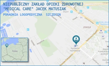 PORADNIA LOGOPEDYCZNA - NIEPUBLICZNY ZAKŁAD OPIEKI ZDROWOTNEJ "MEDICAL CARE" JACEK MATUSIAK - BATALIONÓW CHŁOPSKICH 86,  SZCZECIN