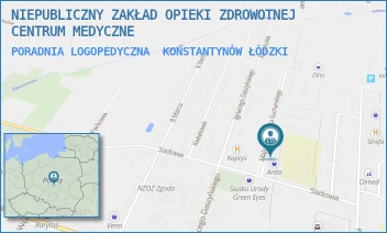 PORADNIA LOGOPEDYCZNA - NIEPUBLICZNY ZAKŁAD OPIEKI ZDROWOTNEJ CENTRUM MEDYCZNE - UL. SUCHARSKIEGO 1/3,  KONSTANTYNÓW ŁÓDZKI